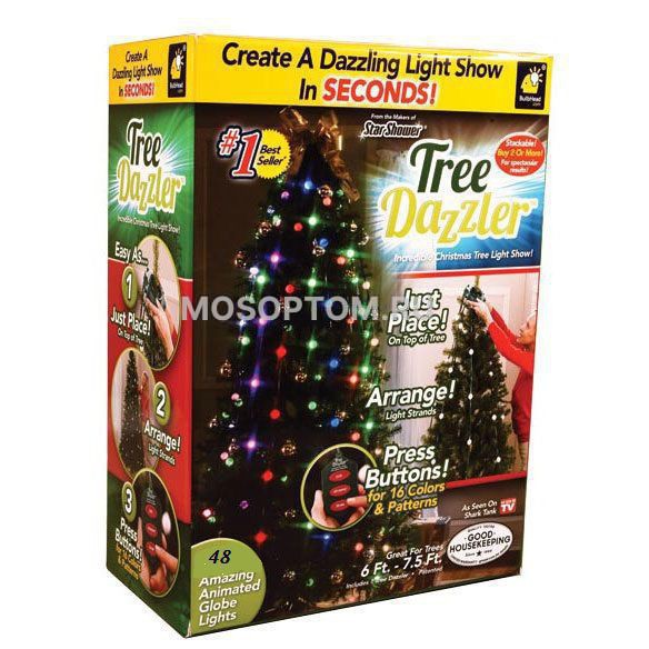 Гирлянда Tree Dazzler 48 шт - на новогоднюю елку оптом 